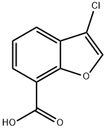 3-chlorobenzofuran-7-carboxylic acid Struktur