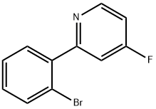 4-Fluoro-2-(2-bromophenyl)pyridine Struktur