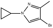 4-Bromo-3-methyl-1-(cyclopropyl)-1H-pyrazole Struktur