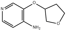 4-Amino-3-(tetrahydrofuran-3-yloxy)pyridine Struktur