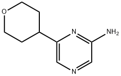 2-Amino-6-(oxan-4-yl)pyrazine Struktur