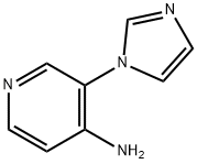 4-AMINO-3-(IMIDAZOL-1-YL)PYRIDINE Struktur