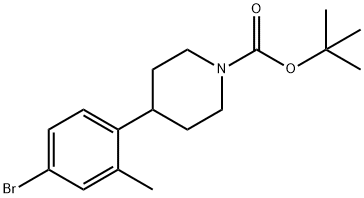 4-(N-Boc-Piperidin-4-yl)-3-methyl-1-bromobenzene Struktur