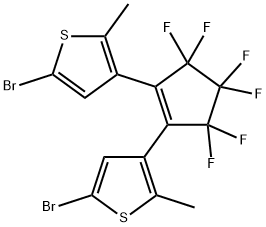 1,2-bis(2'-methyl-5'-bromothien-3'-yl)perfluorocyclopentene Struktur