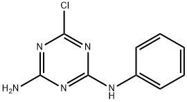 6-chloro-N2-phenyl-1,3,5-triazine-2,4-diamine Struktur