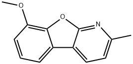 8-methoxy-2-methylbenzofuro[2,3-b]pyridine Struktur