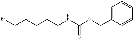 Carbamic acid, N-(5-bromopentyl)-, phenylmethyl ester Struktur