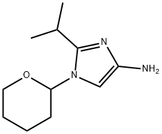 1-(Oxan-2-yl)-2-(1-methylethyl)-1H-imidazol-4-amine Struktur