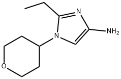 1-(Oxan-4-yl)-2-ethylimidazol-4-amine Struktur