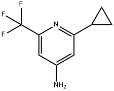 4-Amino-2-cyclopropyl-6-trifluoromethylpyridine Struktur