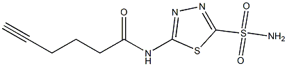 N-(5-SULFAMOYL-1,3,4-THIADIAZOL-2-YL)HEX-5-YNAMIDE 結(jié)構(gòu)式