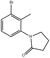 1-(3-bromo-2-methylphenyl)pyrrolidin-2-one Struktur