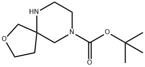 tert-butyl 2-oxa-6,9-diazaspiro[4.5]decane-9-carboxylate Struktur