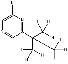 2-Bromo-6-(tert-butyl-d9)-pyrazine Struktur