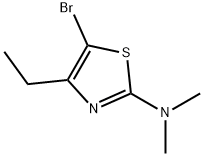 5-Bromo-4-ethyl-2-(dimethylamino)thiazole Struktur