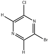 2-Bromo-6-chloropyrazine-d2 Struktur