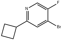 4-Bromo-2-cyclobutyl-5-fluoropyridine Struktur