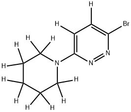 3-Bromo-6-(piperidino)pyridazine-d12 Struktur