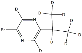 2-Bromo-5-(iso-propyl)pyrazine-d9 Struktur