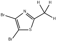 4,5-Dibromo-2-(methyl-d3)-thiazole Struktur