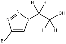 4-Bromo-1-[(2-hydroxy)ethyl-d4]-1,2,3-triazole Struktur