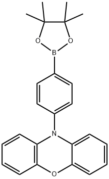 10-[4-(tetramethyl-1,3,2-dioxaborolan-2-yl)phenyl]-10H-phenoxazine Struktur