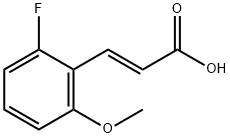 (E)-3-(2-fluoro-6-methoxyphenyl)acrylic acid Struktur