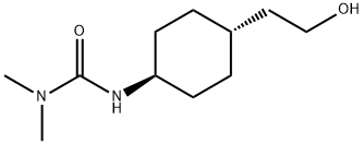 3,3-dimethyl-1-[(1r,4r)-4-(2-hydroxyethyl)cyclohexyl]urea Struktur