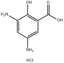 3,5-Diamino-2-hydroxybenzoic acid hydrochloride Struktur