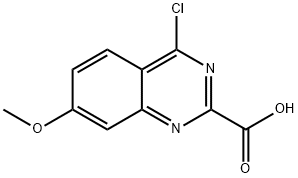 4-chloro-7-methoxyquinazoline-2-carboxylic acid Struktur