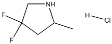 4,4-difluoro-2-methylpyrrolidine hydrochloride Struktur