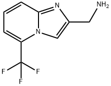 [5-(trifluoromethyl)imidazo[1,2-a]pyridin-2-yl]methanamine Struktur