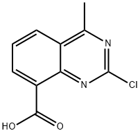 2-chloro-4-methylquinazoline-8-carboxylic acid Struktur