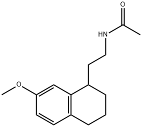 N-(2-(7-methoxy-1,2,3,4-tetrahydronaphthalen-1-yl)ethyl)acetamide Struktur