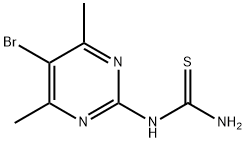 5-Bromo-4,6-dimethylpyrimidin-2-ylthiourea, 95% Struktur