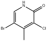 5-Bromo-3-chloro-4-methylpyridin-2-ol Struktur