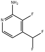 4-(Difluoromethyl)-3-fluoropyridin-2-amine Struktur