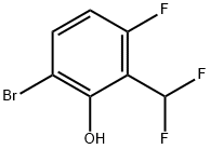 6-溴-2-(二氟甲基)-3-氟苯酚, 1805417-27-9, 結(jié)構(gòu)式