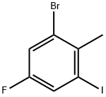 1-Bromo-5-fluoro-3-iodo-2-methylbenzene Struktur