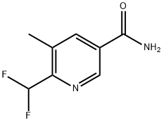 6-(Difluoromethyl)-5-methylpyridine-3-carboxamide Struktur