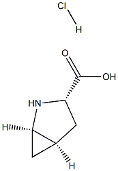 (1R,3S,5R)-2-AZABICYCLO[3.1.0]HEXANE-3-CARBOXYLIC ACID HYDROCHLORIDE Struktur