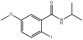 Benzamide, 2-iodo-5-methoxy-N-(1-methylethyl)- Struktur