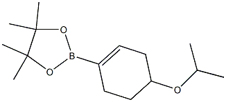 4,4,5,5-tetramethyl-2-[4-(propan-2-yloxy)cyclohex-1-en-1-yl]-1,3,2-dioxaborolane Struktur