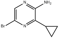 5-Bromo-3-cyclopropylpyrazin-2-amine Struktur