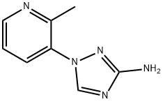 1-(2-methylpyridin-3-yl)-1H-1,2,4-triazol-3-amine Struktur