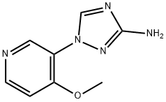 1-(4-methoxypyridin-3-yl)-1H-1,2,4-triazol-3-amine Struktur