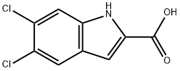 5,6-dichloro-1H-indole-2-carboxylic acid Struktur