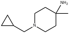 1-Cyclopropylmethyl-4-methylpiperidin-4-ylamine Struktur