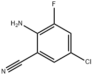 2-Amino-5-chloro-3-fluoro-benzonitrile Struktur