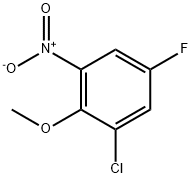 1-Chloro-5-fluoro-2-methoxy-3-nitrobenzene Struktur